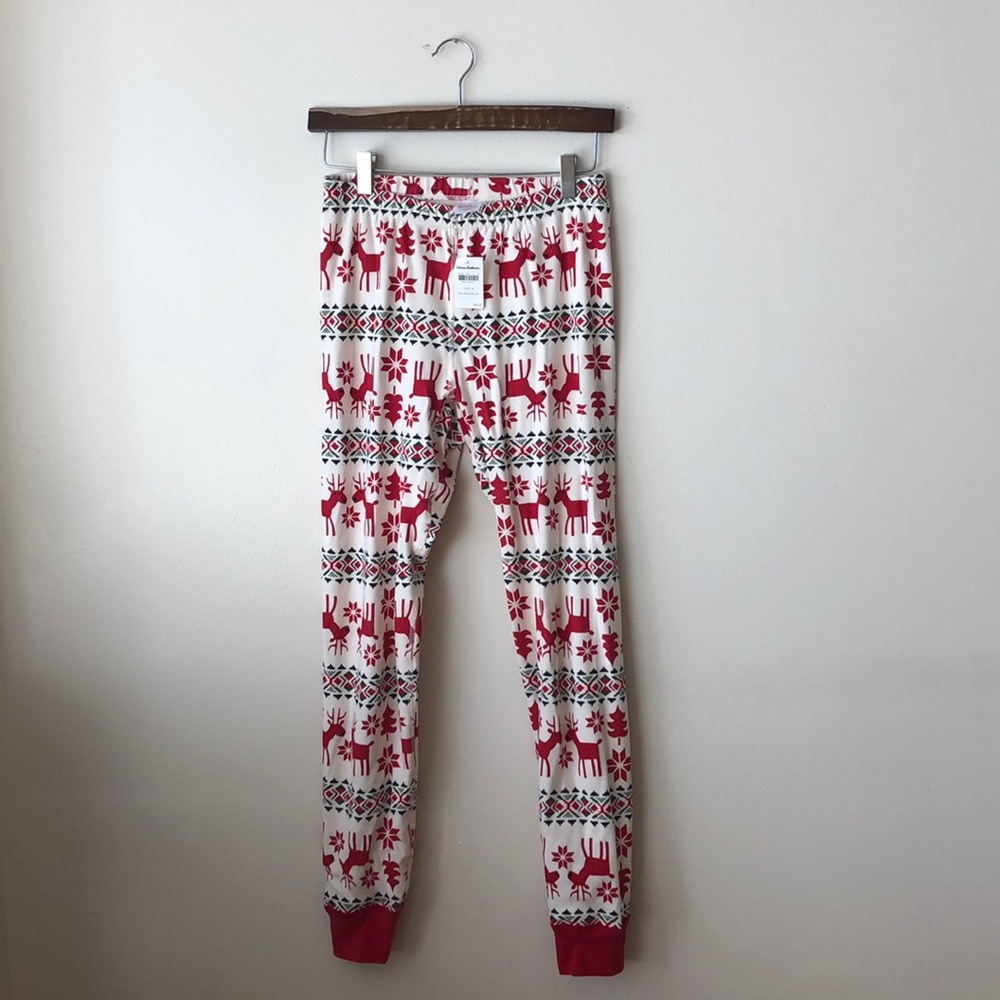 NEW hanna andersson holiday pant - M DEAR DEER